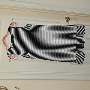 Lands' End Women's Loungewear Casual Office Wear Coastal New Midi Dresx